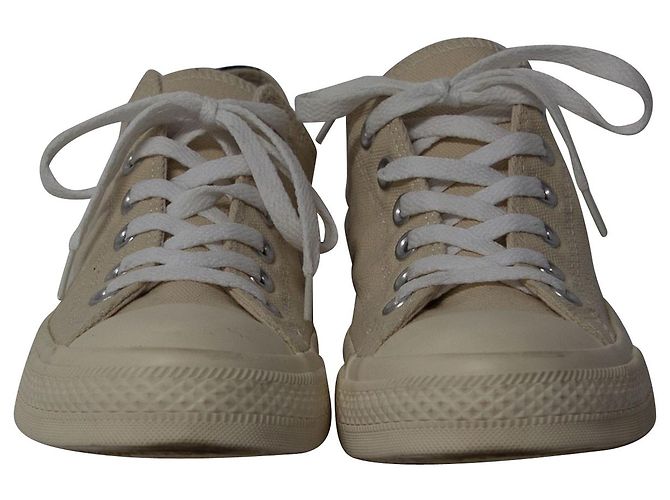 Zapatillas bajas en lona beis Play x Converse de Comme Des Garcons Castaño Beige - vista 2