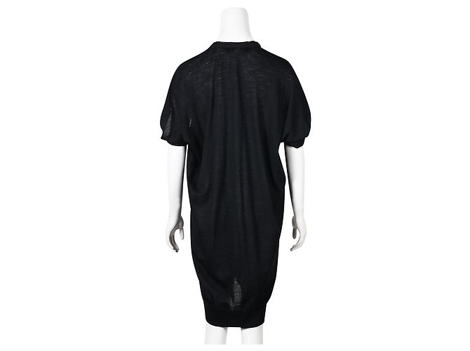 Tsumori Chisato Schwarzes Slip-On-Kleid aus Wolle - Ansicht 3