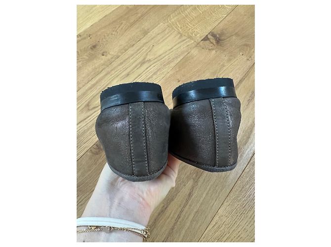 Cambon ballerine classiche Chanel n.37 Marrone - vista 2