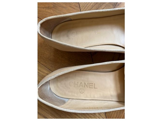 Cambon Ballerine classiche Chanel 39 Beige e nero - vista 3