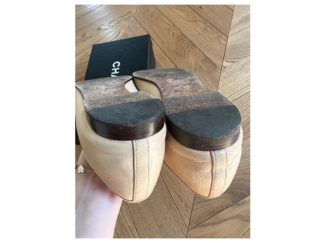 Cambon Ballerine classiche Chanel 39 Beige e nero - vista 4