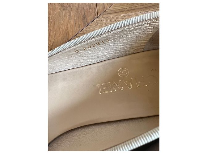 Cambon Ballerine classiche Chanel 39 Beige e nero - vista 6