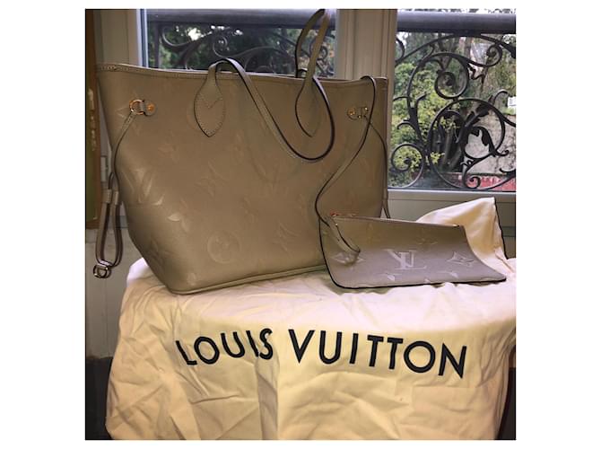 Louis Vuitton Neverfull MM Beige - vista 4