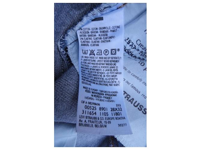 Levi's 525 Bootcut Jeans Blau Baumwolle Elasthan Größe 38 - Ansicht 8