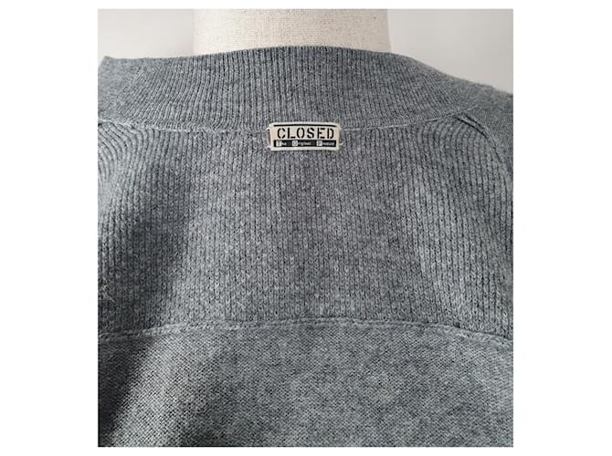 Closed Strickjacke aus Kaschmir Grau Gr. M - Ansicht 5