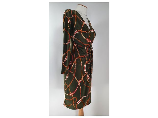 Vestido Ralph Lauren Verde de Poliéster y Elastano Multicolor - vista 3