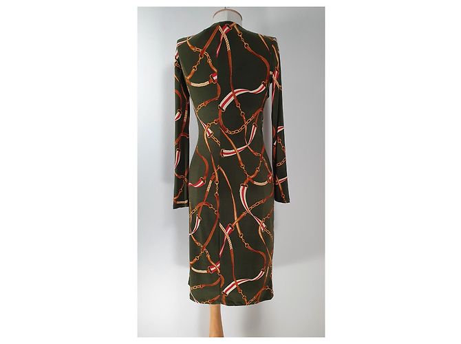 Vestido Ralph Lauren Verde de Poliéster y Elastano Multicolor - vista 5