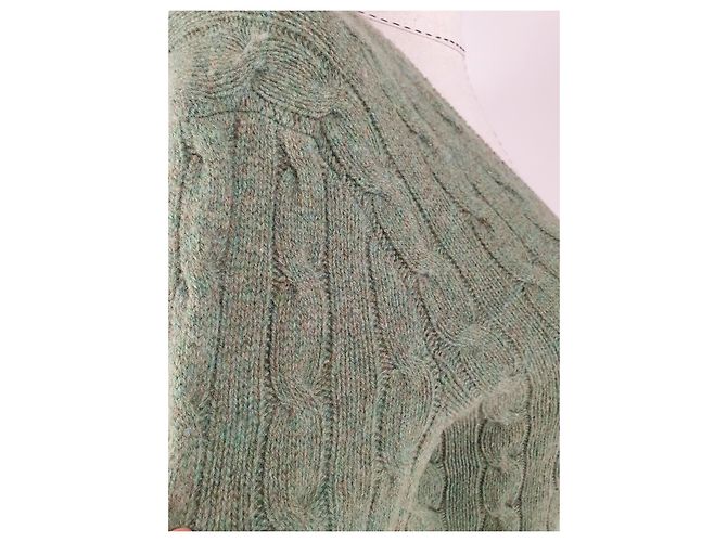 Polo Ralph Lauren Strickpullover Grün Kaschmir Wolle M - Ansicht 3