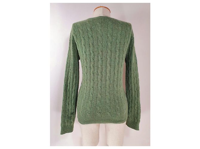 Polo Ralph Lauren Strickpullover Grün Kaschmir Wolle M - Ansicht 5