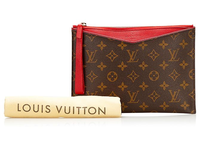 Louis Vuitton Brown Monogram Pochette Pallas Marrone - vista 11