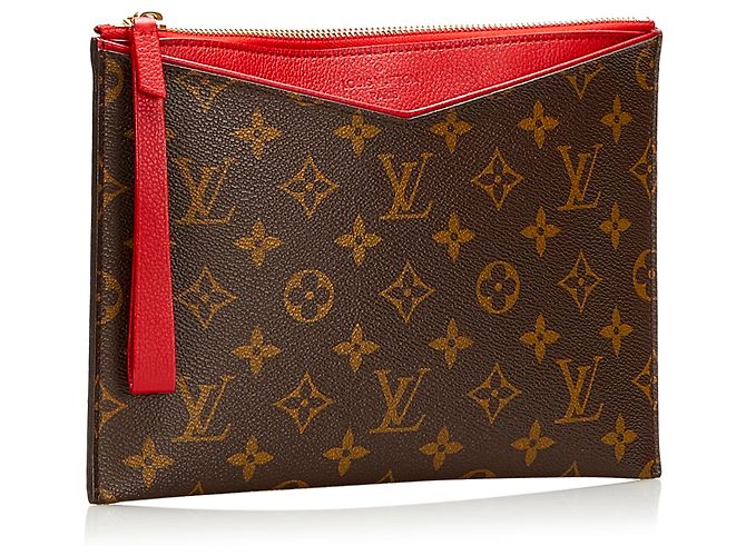 Louis Vuitton Brown Monogram Pochette Pallas Marrone - vista 2