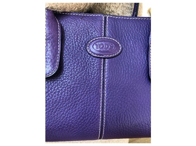 Borsa Tod's in pelle viola Porpora - vista 10
