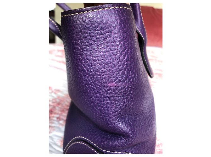 Borsa Tod's in pelle viola Porpora - vista 4