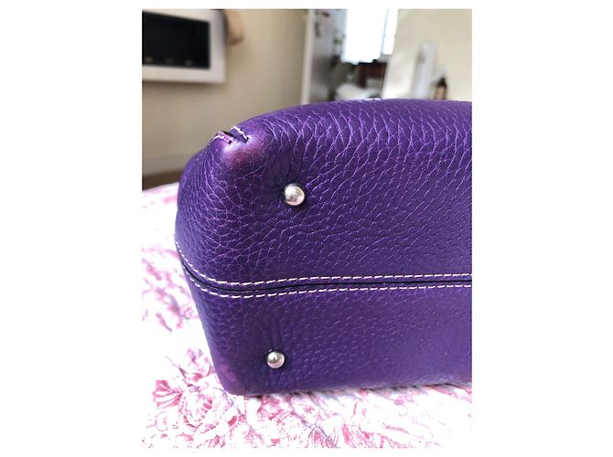 Borsa Tod's in pelle viola Porpora - vista 5