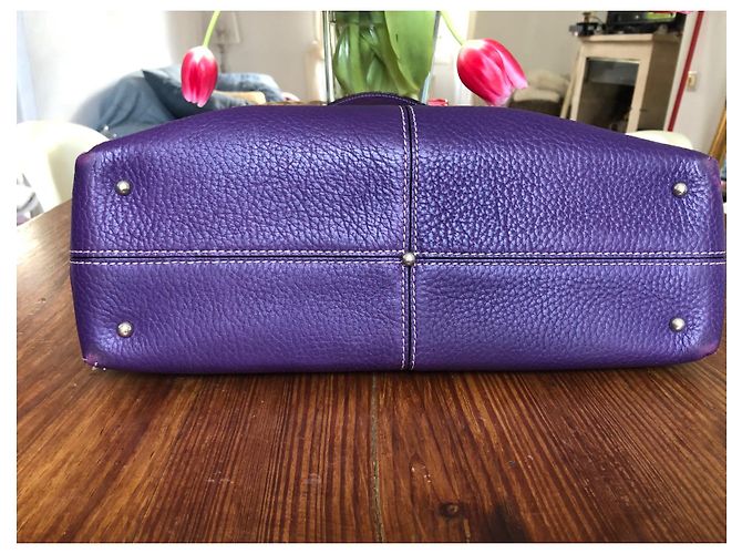 Borsa Tod's in pelle viola Porpora - vista 7