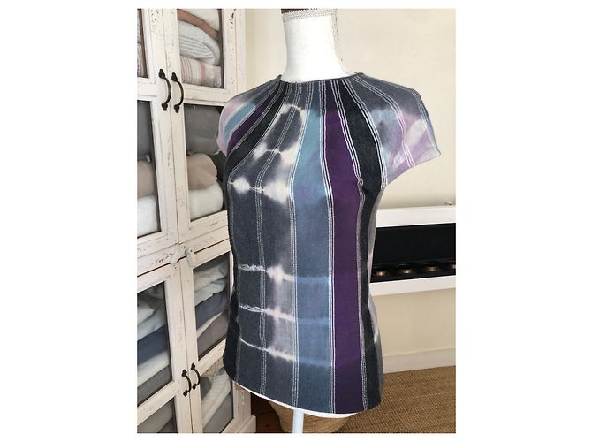 Top Armani in lana multicolore - vista 4