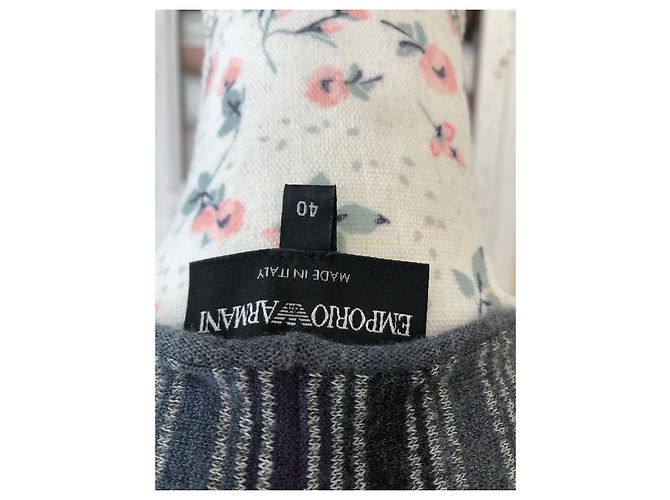 Top Armani in lana multicolore - vista 7