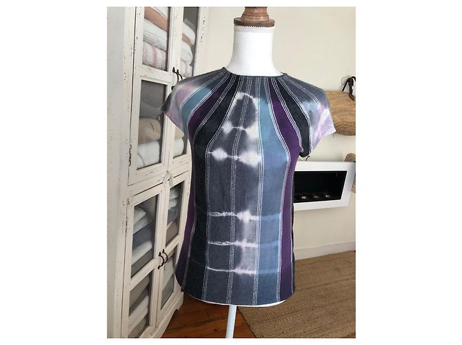Top Armani in lana multicolore - vista 8