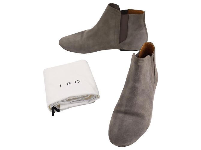 Botines IRO en Ante Gris - vista 8