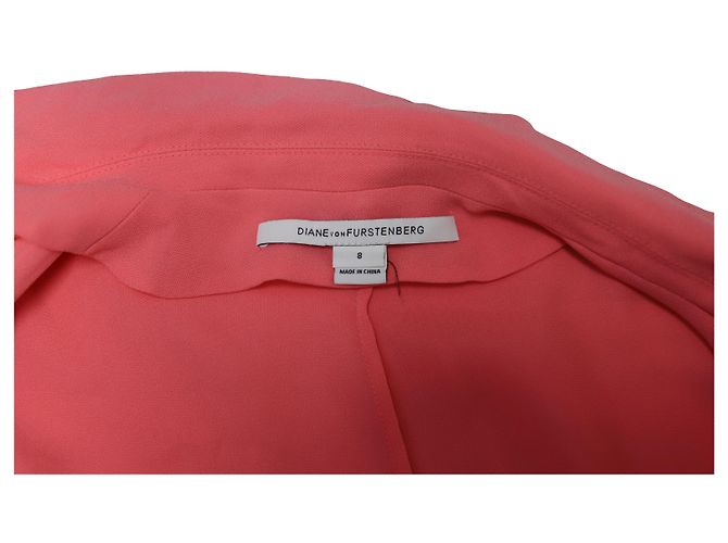 Diane Von Furstenberg Blazerjacke aus rosa Wollmischung - Ansicht 5