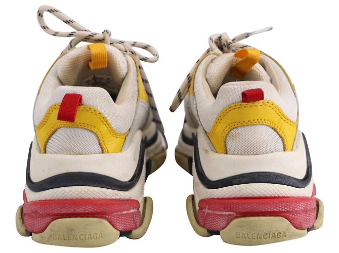 Balenciaga Baskets Triple S en Cuir et Mesh Multicolore Imprimé python - vue 4
