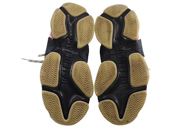 Balenciaga Baskets Triple S en Cuir et Mesh Multicolore Imprimé python - vue 5