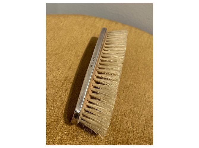 Chanel Kleiderbürste Dachshaar Silber - Ansicht 2