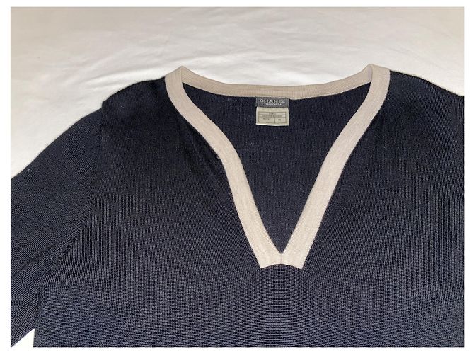 Chanel Uniformpullover aus Wolle schwarz - Ansicht 2