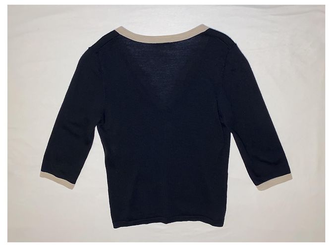 Chanel Uniformpullover aus Wolle schwarz - Ansicht 3