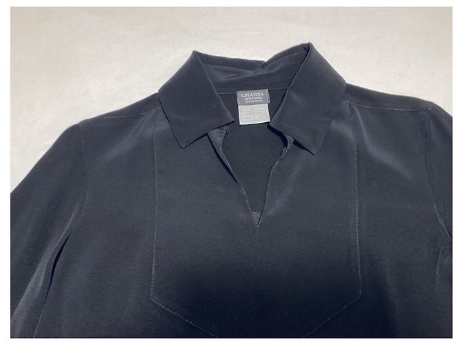 Cambon Maglia Chanel Uniform con scollo a V blu navy - vista 2