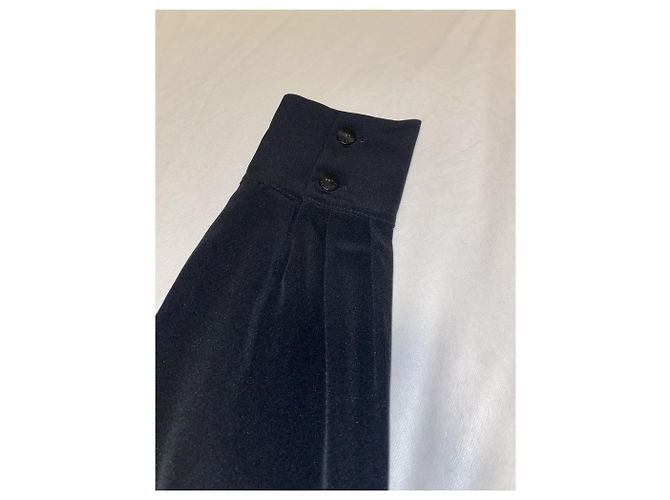 Cambon Maglia Chanel Uniform con scollo a V blu navy - vista 4