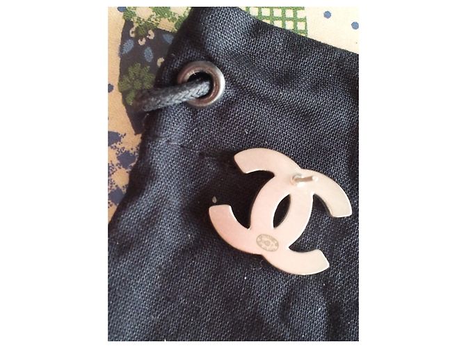 Orecchini Chanel neri in metallo Nero - vista 7