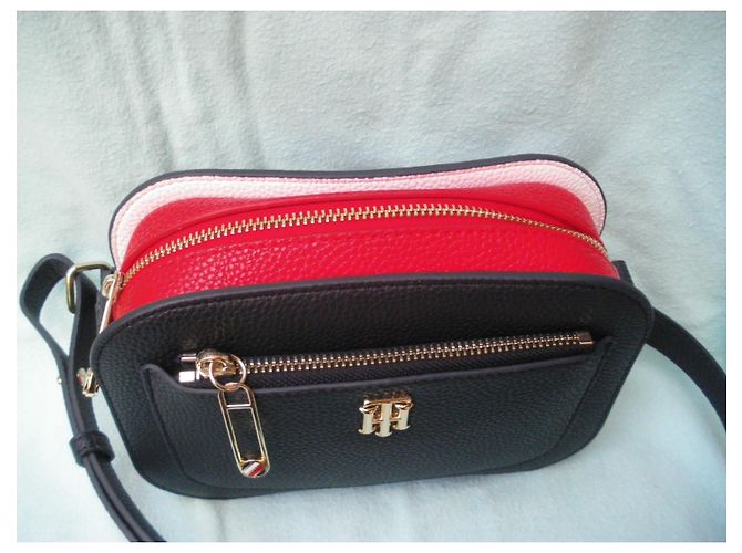 Borsa a mano Tommy Hilfiger in pelle nera Nero - vista 3