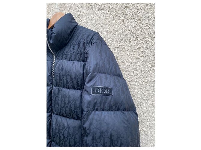 Piumino Dior Oblique Nero - vista 3