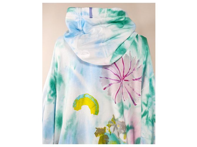 Alexander McQueen Sudadera con capucha Earth Up Tie-Dye Azul Algodón Multicolor - vista 5