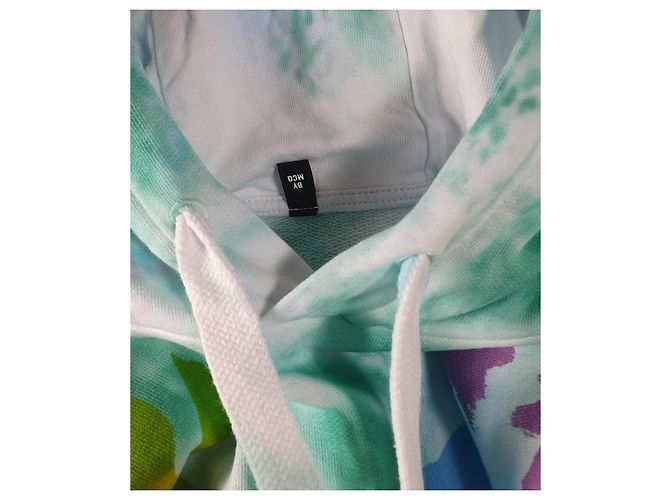 Alexander McQueen Sudadera con capucha Earth Up Tie-Dye Azul Algodón Multicolor - vista 6