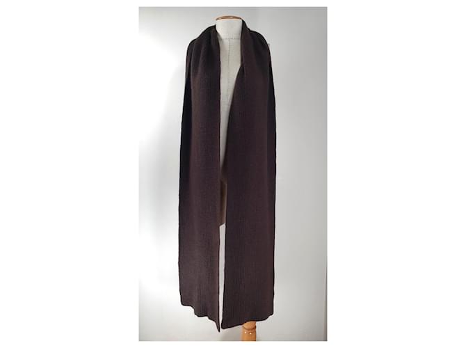Sciarpa Joseph in cashmere marrone - vista 3
