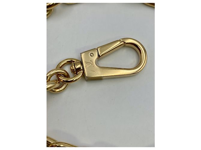 Tracolla catena amovibile Louis Vuitton in metallo dorato D'oro - vista 2