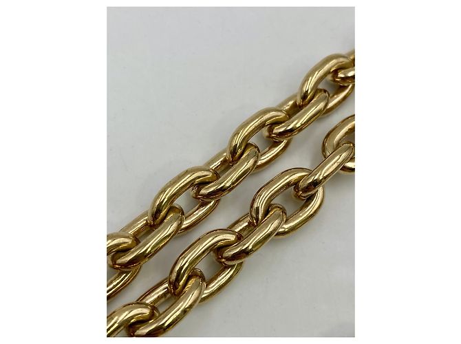 Tracolla catena amovibile Louis Vuitton in metallo dorato D'oro - vista 5