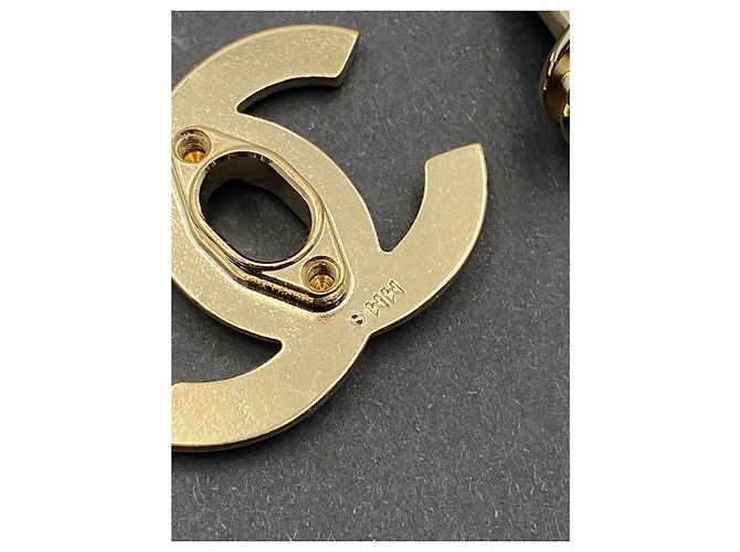 CHANEL chiusura CC turnlock dorata D'oro - vista 6