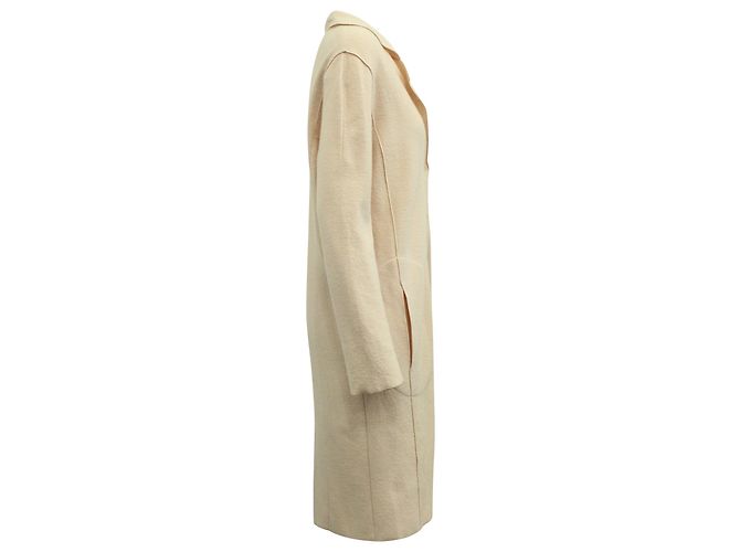 Nina Ricci Mantel aus beiger Schurwolle - Ansicht 3