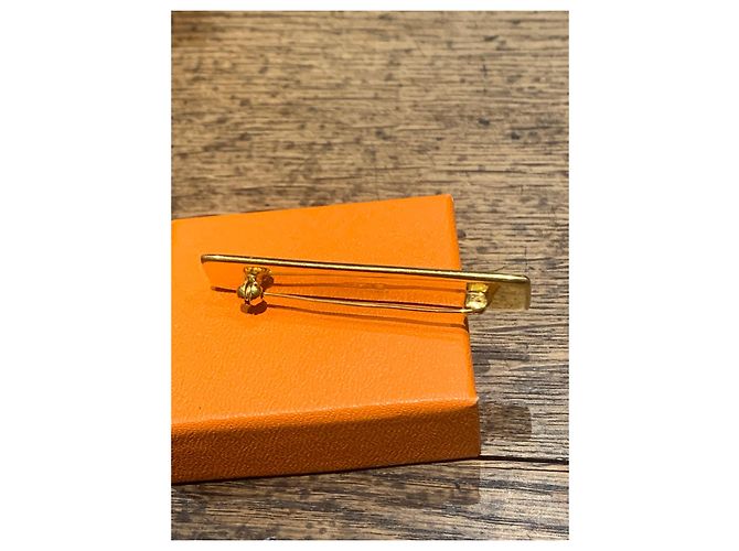 Broche Hermès Anclas dorado y negro en esmalte - vista 3