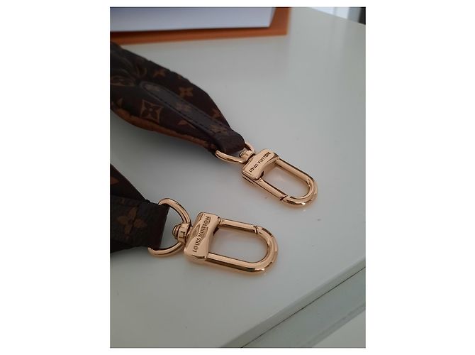 Tracolla con monogramma a cuscino Louis Vuitton Marrone - vista 3