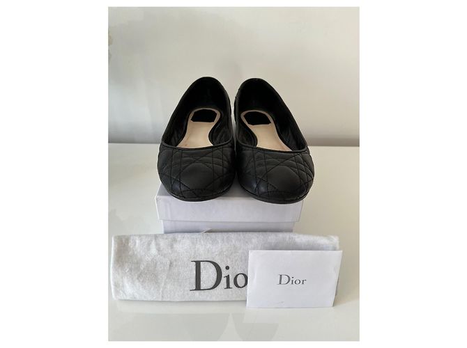 Bailarinas Dior de piel negra talla 39 Negro - vista 3