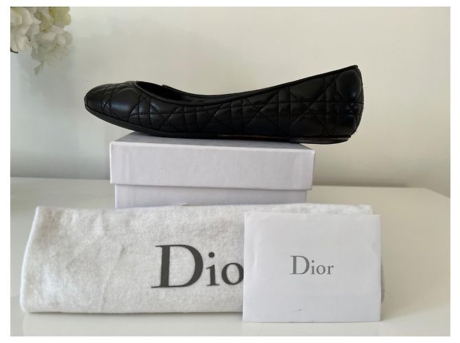 Bailarinas Dior de piel negra talla 39 Negro - vista 4
