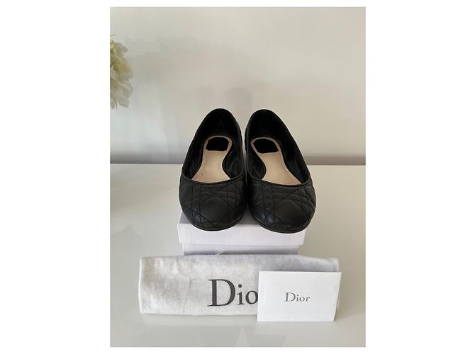 Bailarinas Dior de piel negra talla 39 Negro - vista 5
