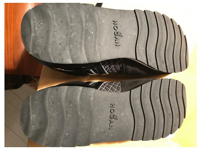 Hogan Turnschuhe schwarz mit silbernen Mustern - Ansicht 6