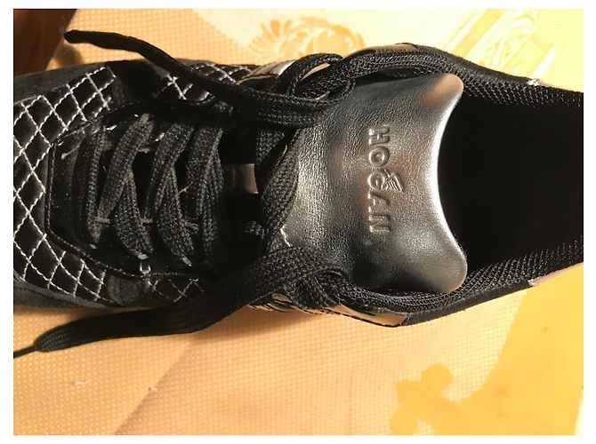 Hogan Turnschuhe schwarz mit silbernen Mustern - Ansicht 7