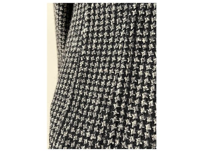 Chanel Jacke aus schwarzem Tweed Größe 40 - Ansicht 11