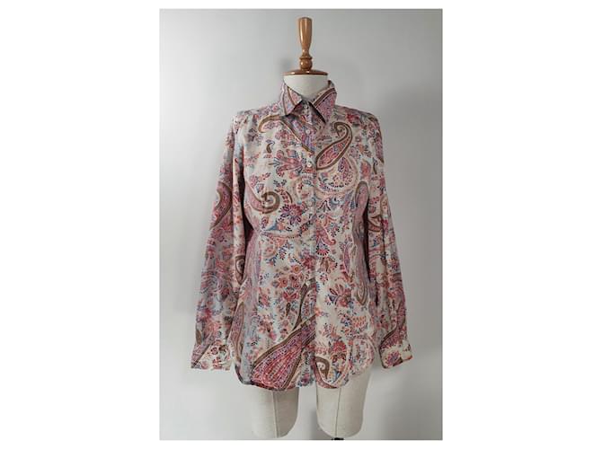 Etro Camisa de algodão e elastano Multicor - vista 2